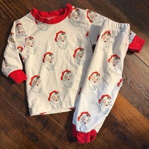 Southern Smocked Company Baby Pajamas with Santa Print
